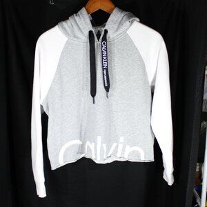 Calvin Klein Performance Women's Cropped Logo Hoodie - Size S